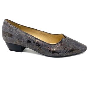 Gabor 95130 metallic suede pumps